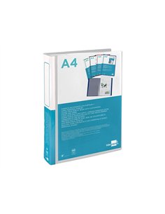 Protege-docs liderpapel kangourou personnalisable polypro 40 pochettes fixes a4 210x297mm transparent. 2