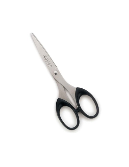 Ciseaux Rapesco Essential en acier inoxydable 16 cm - Poignées ergonomiques - Convient aux droitiers et aux gauchers - Noir