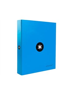 Classeur antartik 4 anneaux end 40mm a4+ carton rembordé coloris bleu. 2