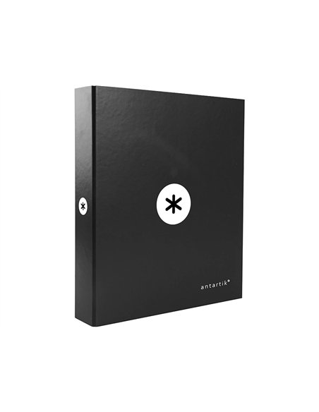 Classeur antartik 4 anneaux end 40mm a4+ carton rembordé coloris noir.
