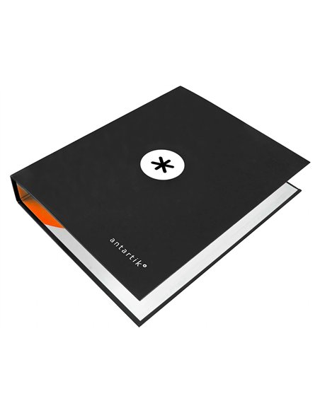 Classeur antartik 4 anneaux end 40mm a4+ carton rembordé coloris noir.