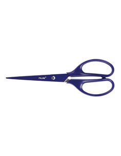 Ciseaux de bureau Milan Acid avec lame en acier inoxydable - Manche symétrique en plastique - Longueur 17 cm - Couleur bleue