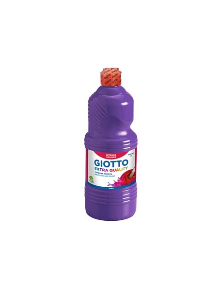 Gouache giotto flacon 1l coloris violet.