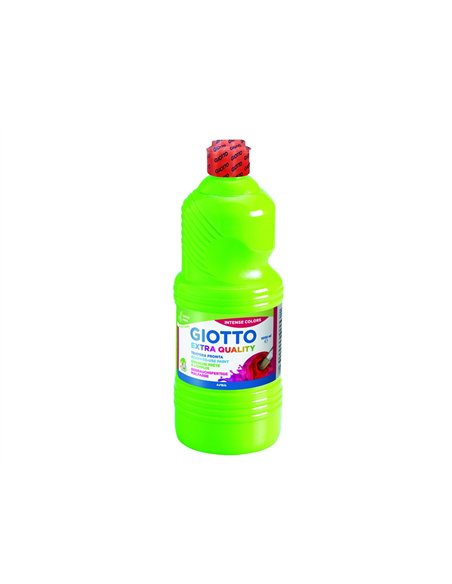 Gouache giotto flacon 1l coloris vert printemps.