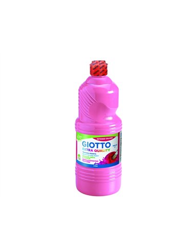 Gouache giotto flacon 1l coloris rose.