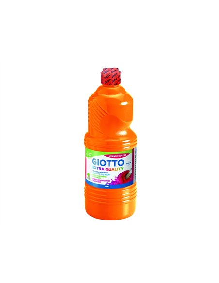 Gouache giotto flacon 1l coloris orange.