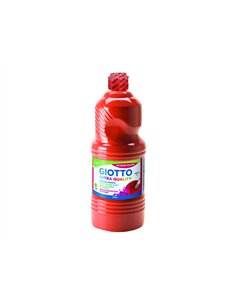 Gouache giotto flacon 1l coloris rouge vif.