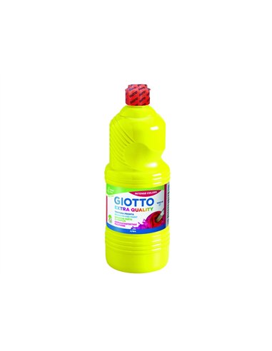 Gouache giotto flacon 1l coloris jaune.