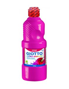 Gouache giotto flacon 500ml coloris magenta.