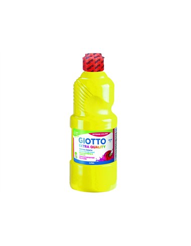 Gouache giotto flacon 500ml coloris jaune.