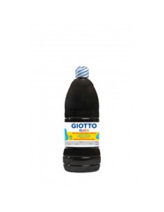 Gouache giotto elios flacon 1l coloris noir.