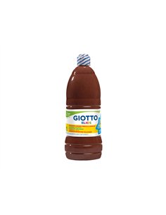 Gouache giotto elios flacon 1l coloris marron.