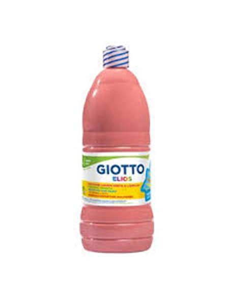 Gouache giotto elios flacon 1l coloris rose.