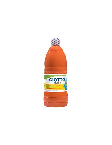 Gouache giotto elios flacon 1l coloris orange.