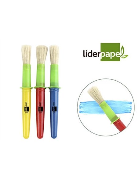 Pinceau liderpapel virole brosse maxi parfait maternelle grande taille.