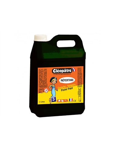 Gouache liquide cleopatre nefertari coloris noir le flacon 2l.