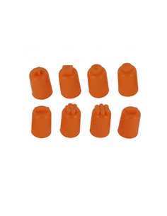 Lot de doigtiers en caoutchouc o'color souple 8 modeles assortis 24 pieces.