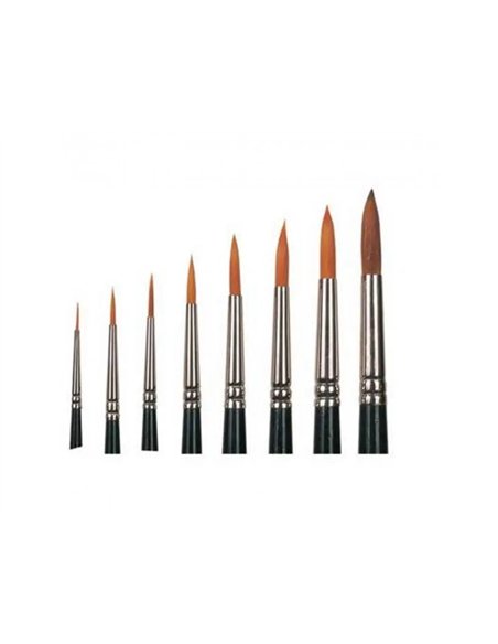 Pinceaux gamme vegan n 12 poils sans matiere animal manche 30% plastique recycle lot de 10 unites.