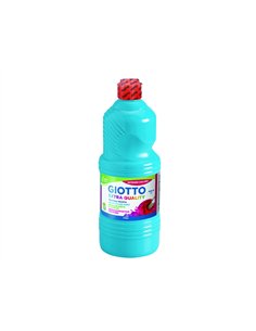 Gouache giotto flacon 1l coloris cyan.