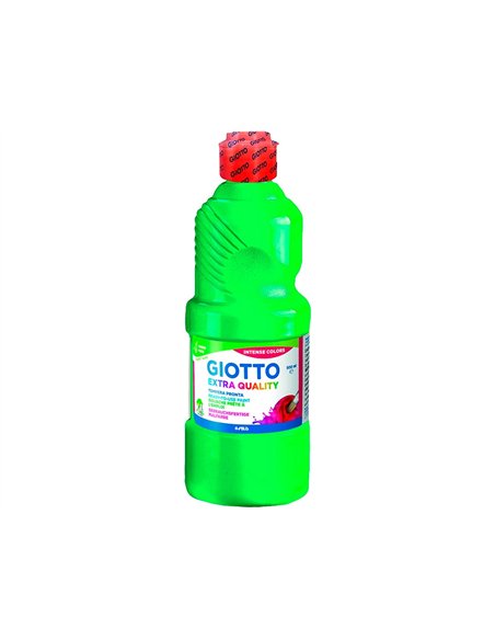 Gouache giotto flacon 500ml coloris emeraude.