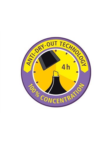 Surligneur stabilo boss tracé 2/5mm pointe biseautée encre universelle base eau résistante lumière coloris orange.