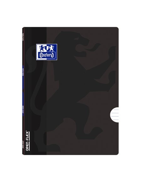 Cahier agrafé Oxford School Openflex A5 - Couverture plastique résistante - 1 ligne avec 2 marges - 48 feuilles de papier de hau