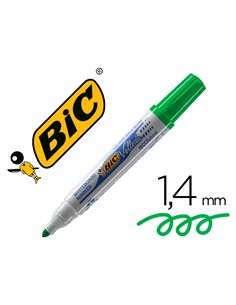 Marqueur bic velleda 1701 effaçable pointe ogive tracé 1.5mm encre base alcool inodore corps plastique vert.