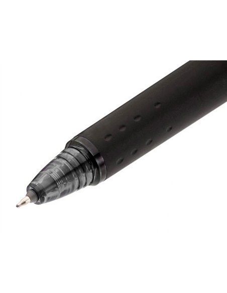 Roller pilot frixion point clicker 05 encre gel thermosensible effacable rechargeable noir.
