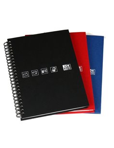 Index téléphonique Oxford School A5 à double spirale - Pratique et résistant - Format idéal à transporter dans votre sac à dos -