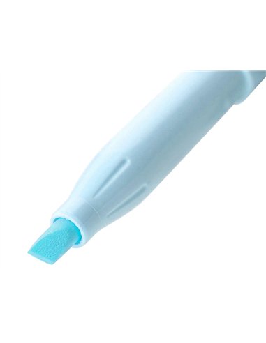 Surligneur pilot frixion light natural effacable pointe moyenne biseautee coloris bleu ciel.