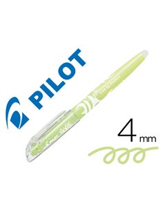 Surligneur pilot frixion light natural effacable pointe moyenne biseautee coloris vert clair.