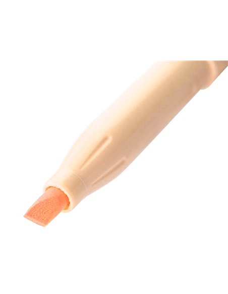 Surligneur pilot frixion light natural effacable pointe moyenne biseautee coloris orange clair.