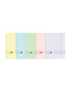 Chemise Oxford Live & Go A4 à pochettes - Couverture plastique opaque - Reliure spirale 20 pochettes - Couleurs assorties