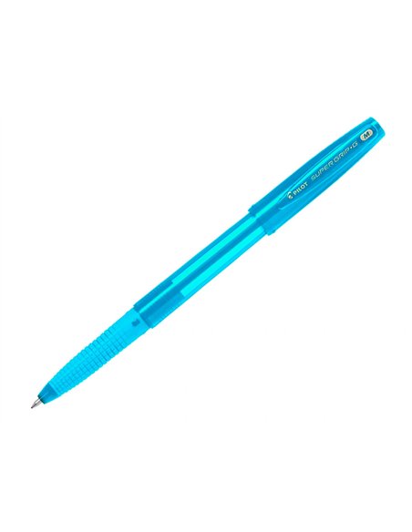 Stylo-bille pilot super grip g neon capuchon pointe moyenne bille ultra-resistante corps et.