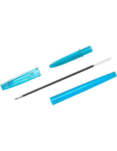 Stylo-bille pilot super grip g neon capuchon pointe moyenne bille ultra-resistante corps et.