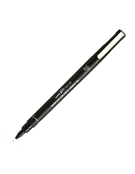 Feutre technique uniball pointes calibrees 0,1mm encre noir trace net et precis.
