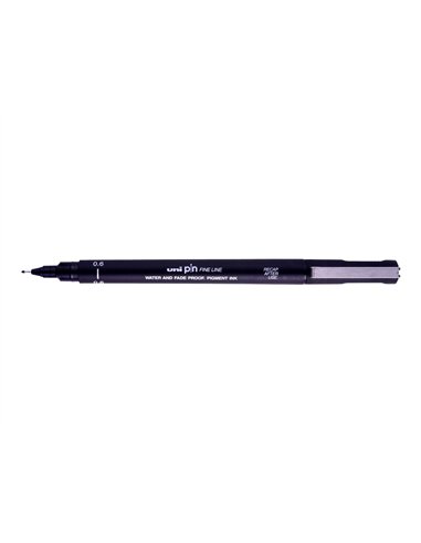 Feutre technique uniball pointes calibrees 0,6mm encre noir trace net et precis.