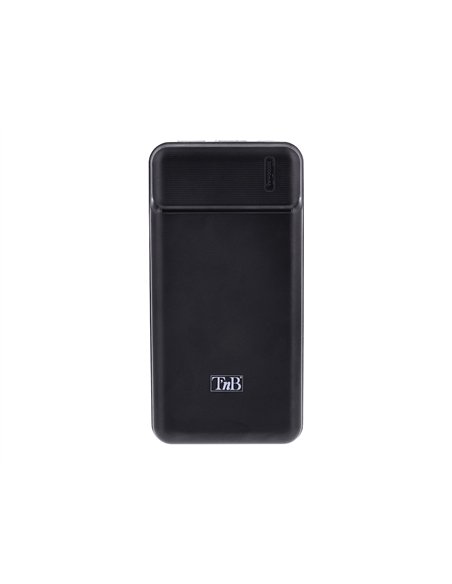 Batterie nomade t'nb 30000 mah 2 usb + 1usb-c charge rapide 10w coloris noir.