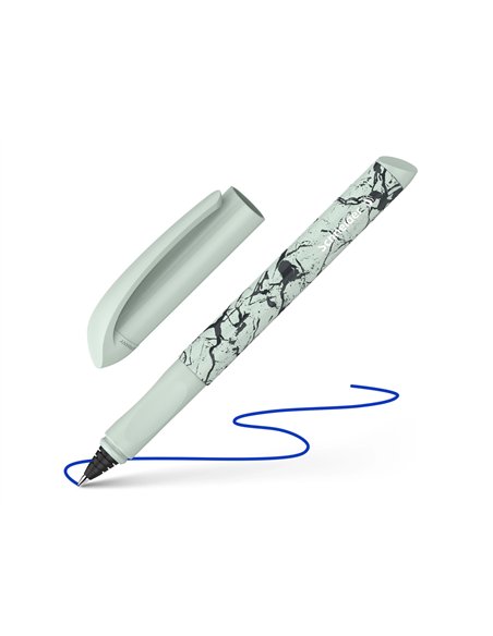 Roller a cartouche schneider easy trait moyen encre bleu effacable coloris menthe.