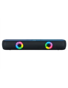 Barre de son q-connect bluetooth avec lumiere led et control du volume coloris noir.