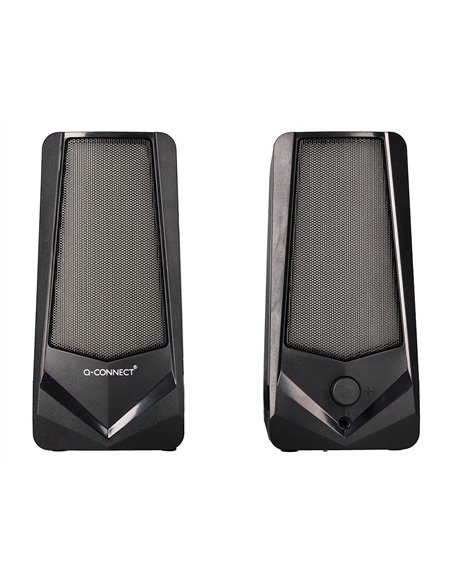 Haut-parleurs q-connect gaming bluetooth lumiere rvb puissance maximale 2x3w controle du volume coloris.