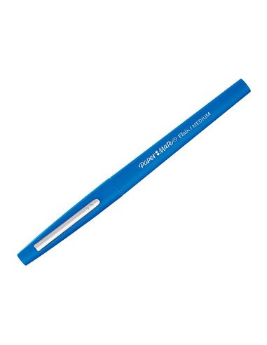Feutre ecriture paper mate flair original pointe moyenne 0,7mm encres bleu blister 5 couleurs.