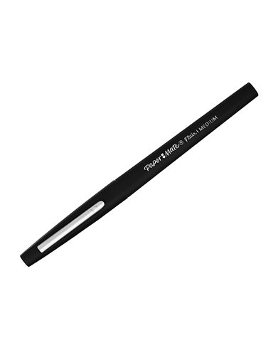 Feutre ecriture paper mate flair original pointe moyenne 0,7mm encres noir blister 5 couleurs.