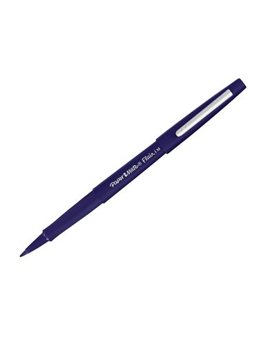 Feutre ecriture paper mate flair pointe moyenne 0,7mm encre bleu marine.