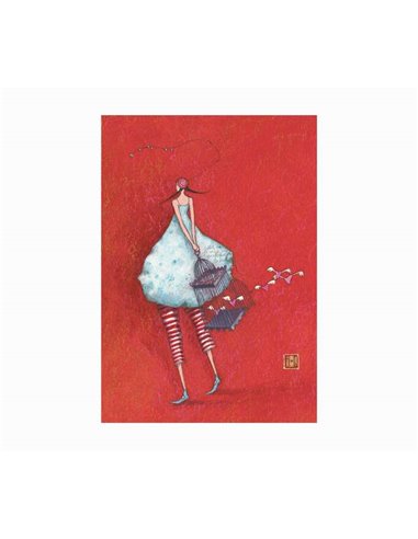 Cahier Pictura Gaëlle Boissonnard A6 agrafé - 105 x 150 mm - 48 pages lignées - Papier certifié FSC