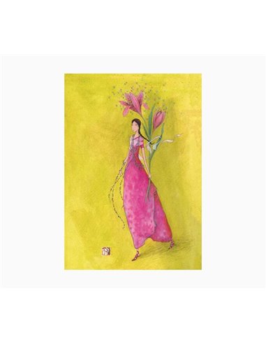 Cahier Pictura Gaëlle Boissonnard A6 agrafé - 10,5 x 15 cm - 48 pages lignées - Papier certifié FSC