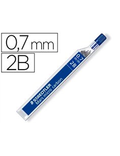 Mine staedtler mars 0.7mm 2b micro carbon 250 résistante papier carton étui 12 unités.