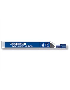 Mine staedtler mars 0.7mm 2b micro carbon 250 résistante papier carton étui 12 unités. 2