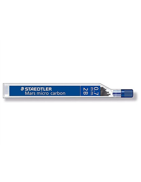 Mine staedtler mars 0.7mm 2b micro carbon 250 résistante papier carton étui 12 unités.
