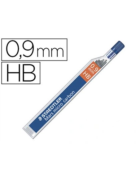Mine graphite staedtler mars micro 0.9mm hb carbon papier standard dessin tous portemines étui 12 unités.